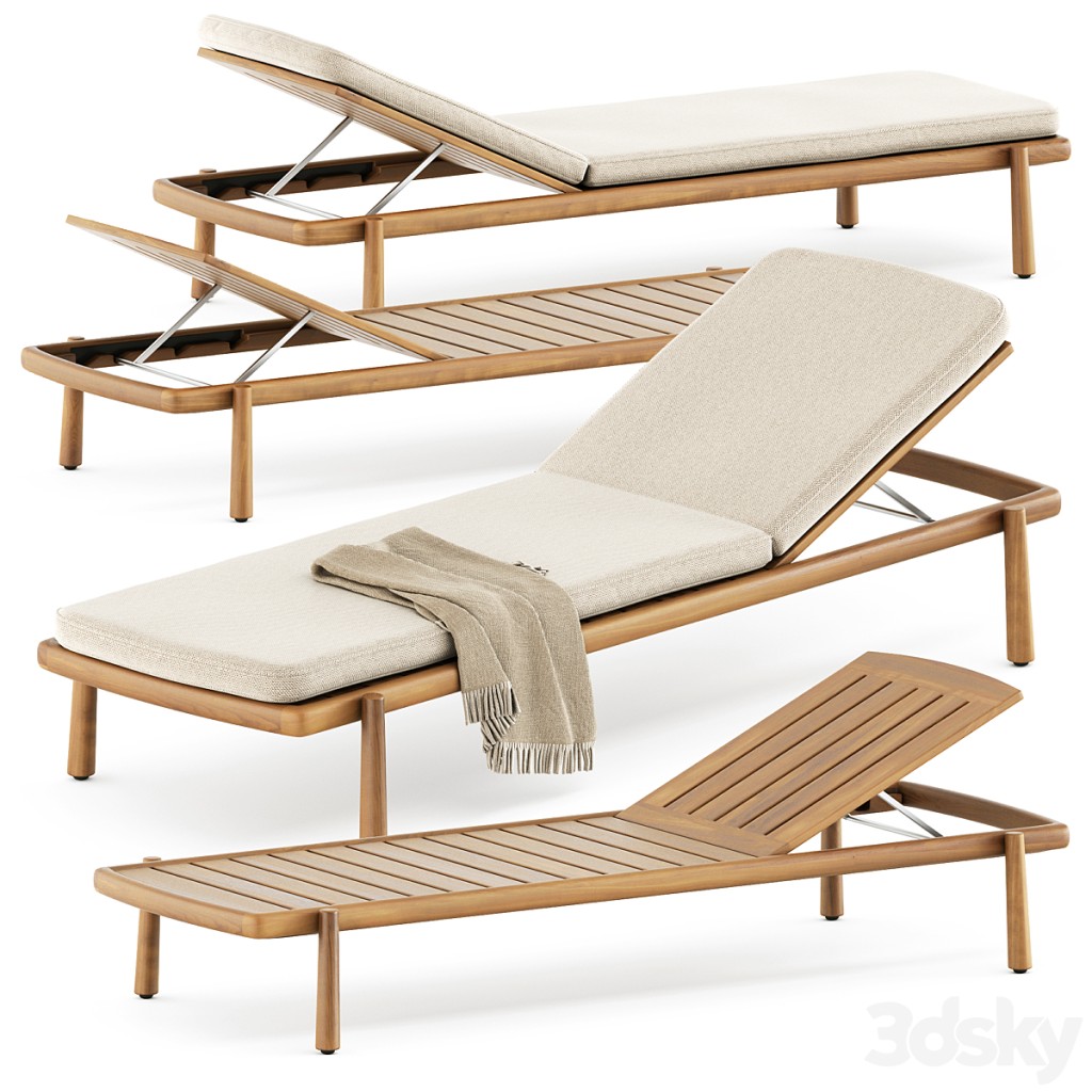 Ukiyo lounger by Tribu
