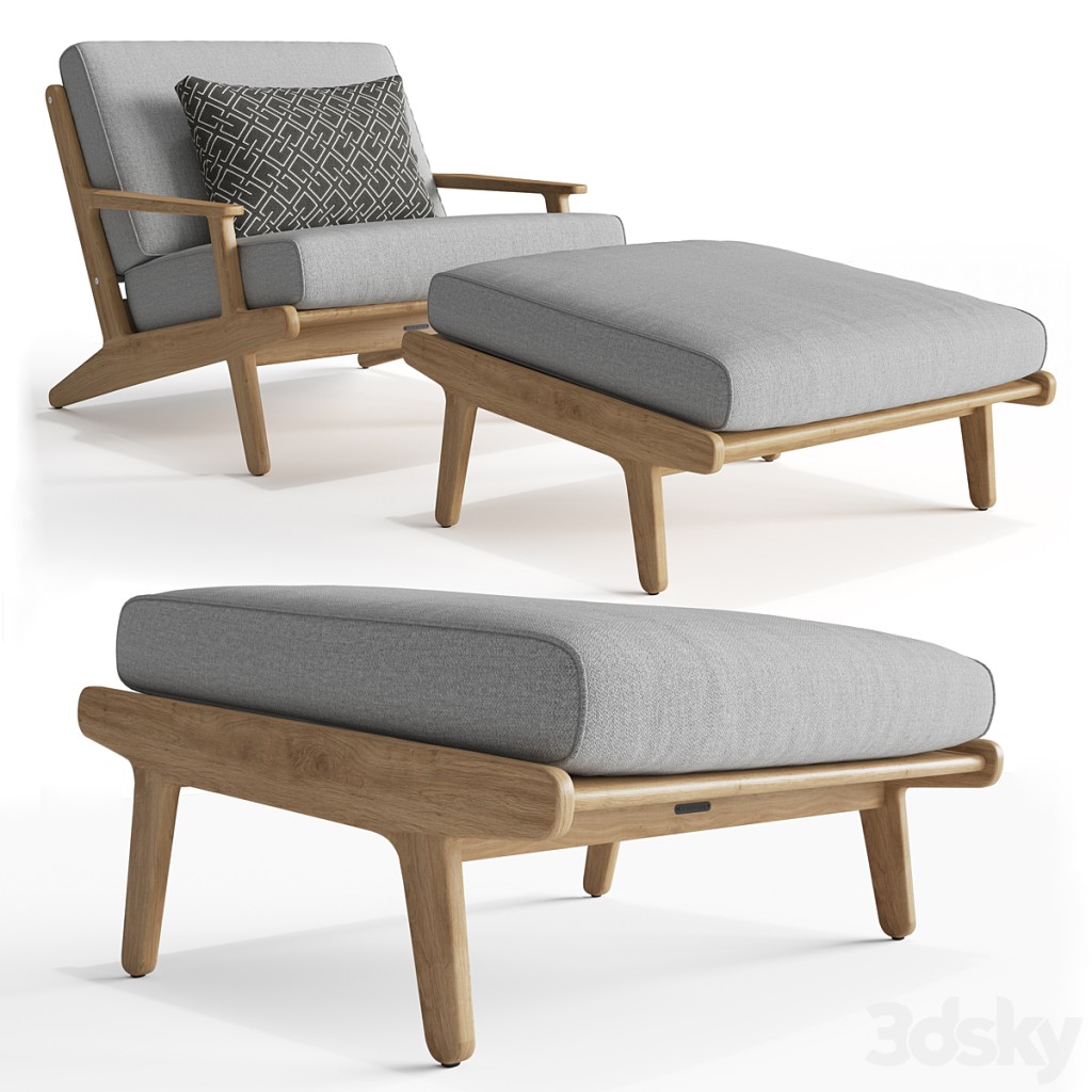 BAY LOUNGE CHAIR and OTTOMAN