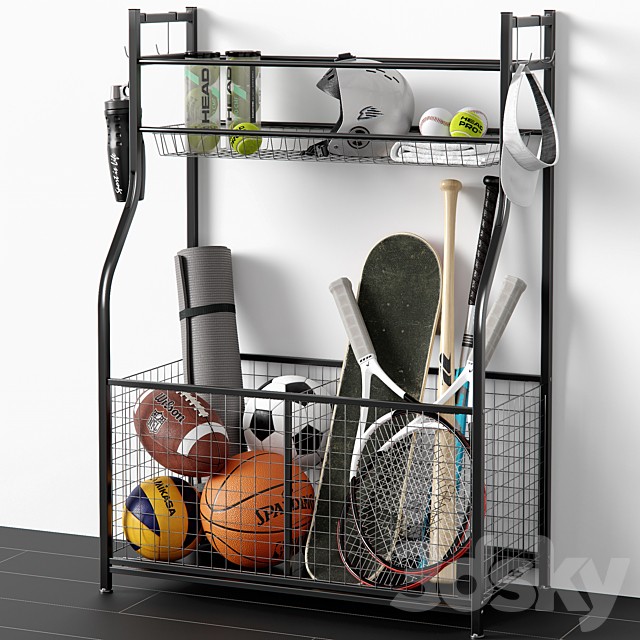 Sports set. Inventory. Organizer