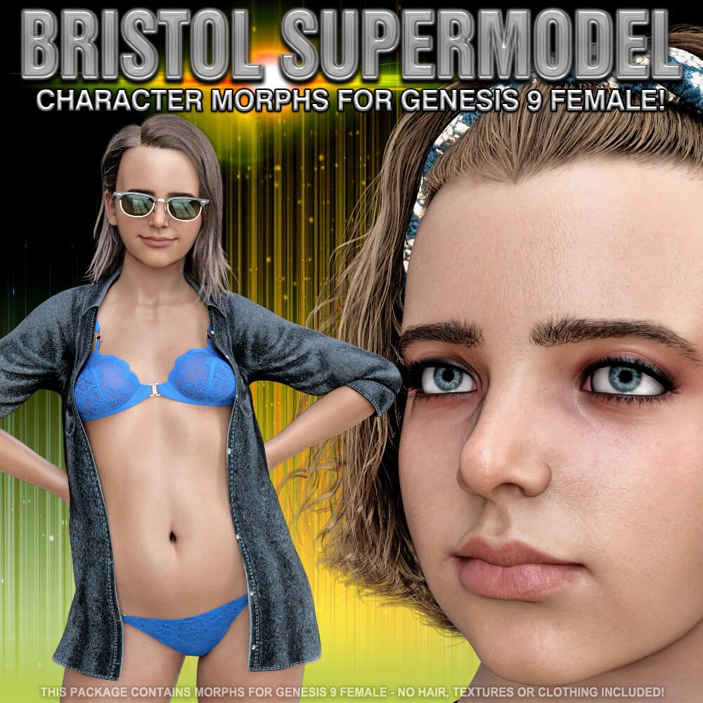 Bristol Supermodel Character Morphs for Genesis 9 Female
