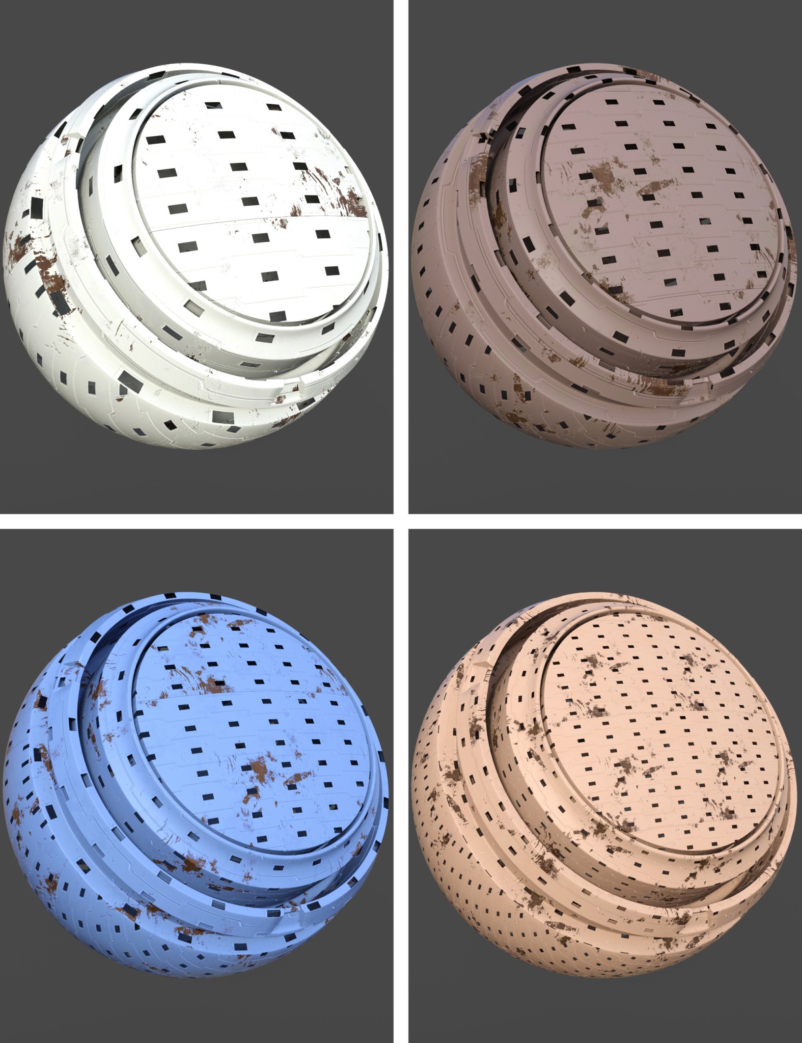 Industrial Panels Iray Shaders