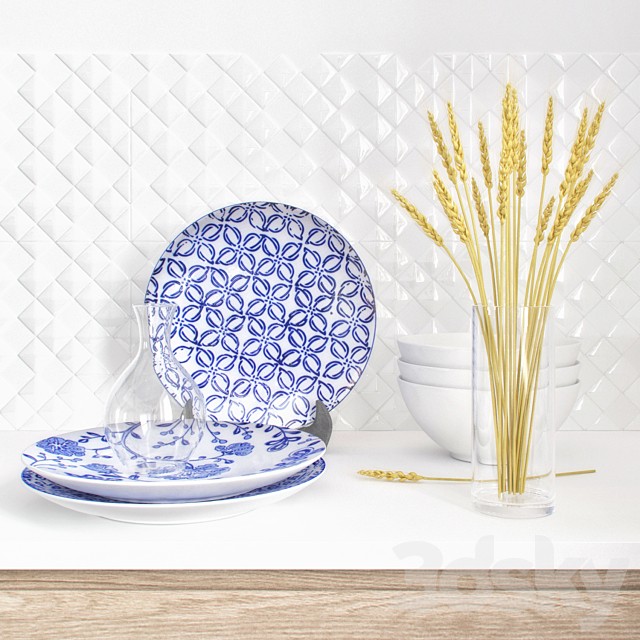 The decor for the kitchen (Spain)
