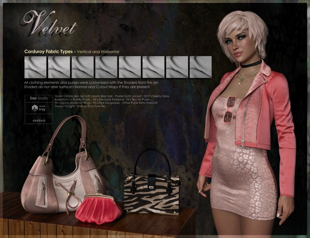 Shader Plan - Iray Velvety Fabrics