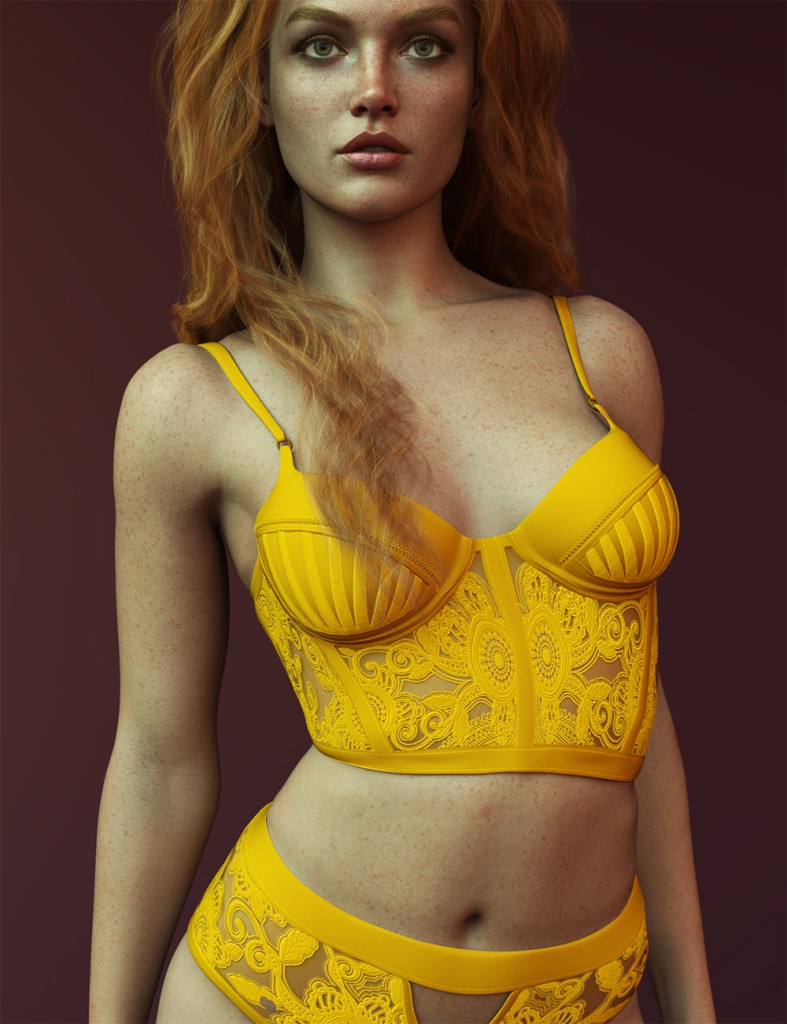 X-Fashion In Cute Lingerie for Genesis 9