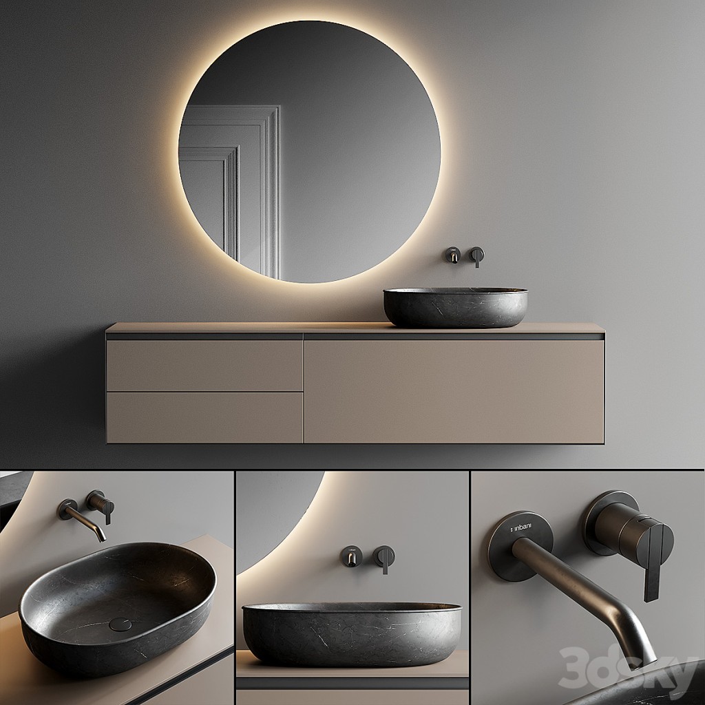 Inbani Strato Vanity Unit Set 3