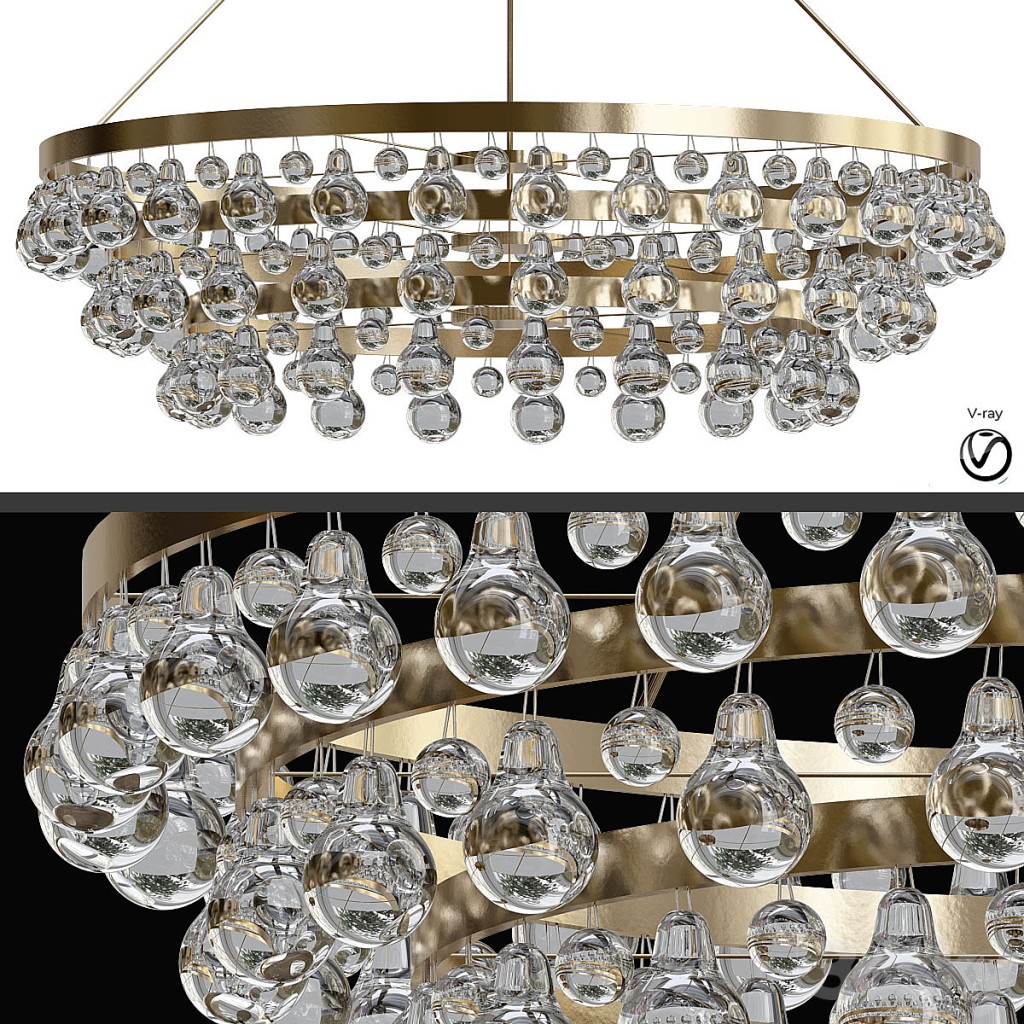 Bling Large Chandelier by Robert Abbey