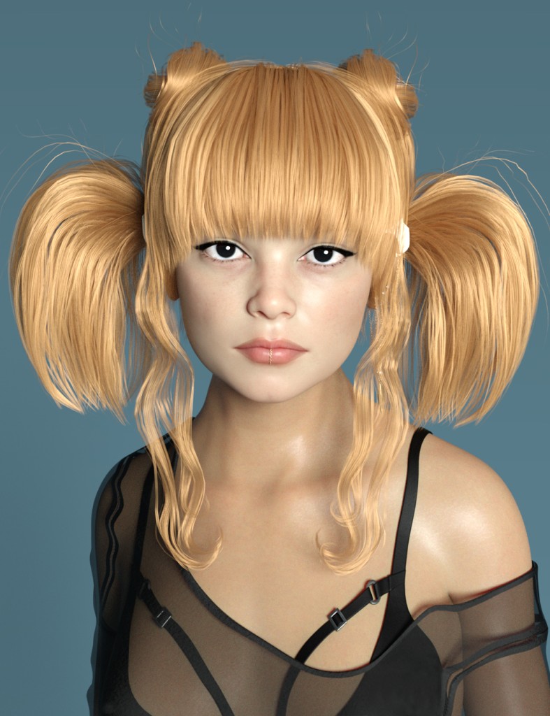 Roberta Hair for Genesis 8 and 8.1 Females