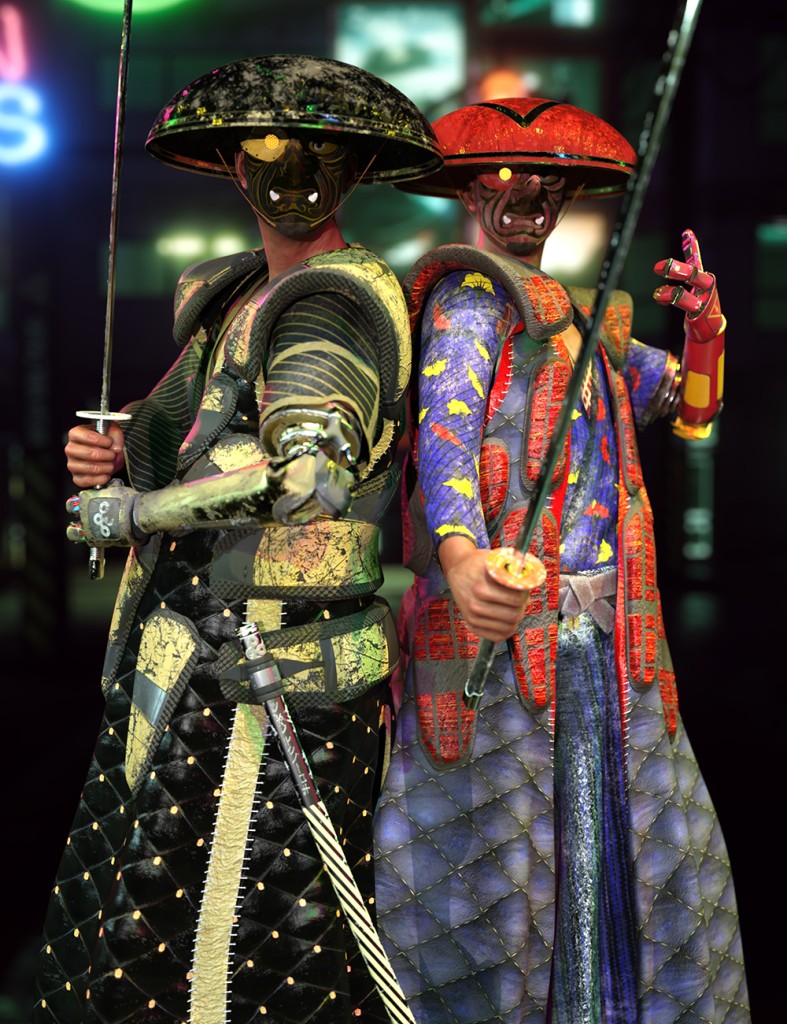 Street Sweeper - Cyber Samurai for Genesis 8 Male