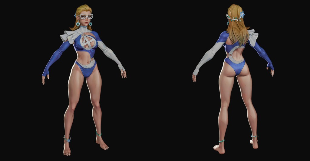 Invisible Woman (Azure Shade) Premium for Blender 4.x