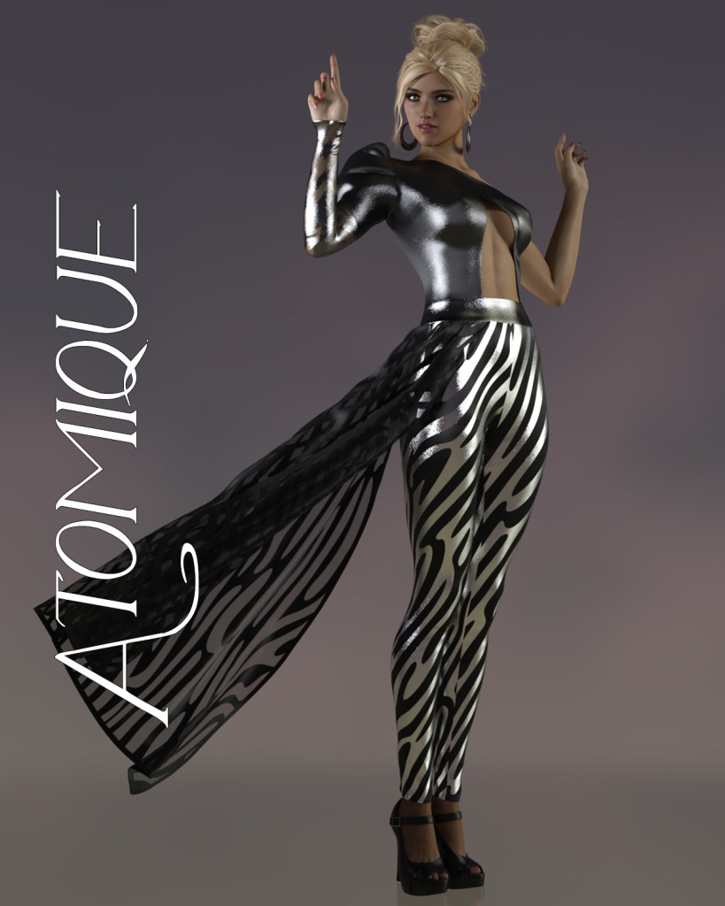 Atomique dForce pantsuit for Genesis 8 Females