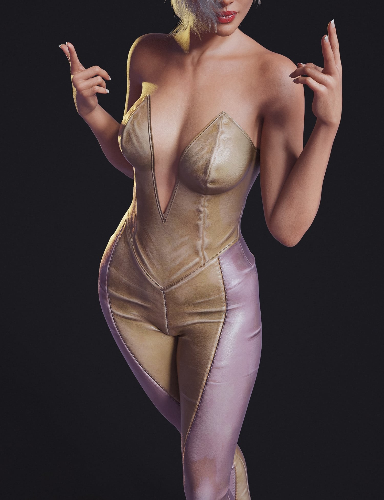 dForce Stylized Bodysuit for Genesis 9 and 8, 8.1 Female