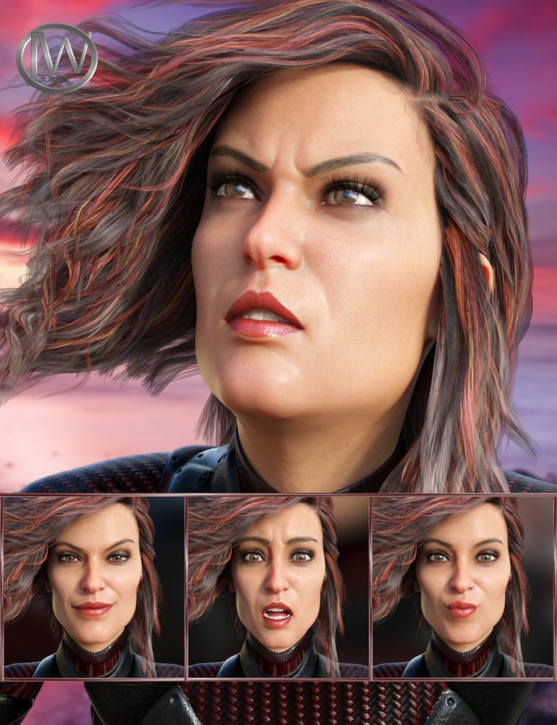 Spy - Expressions for Genesis 8 Female and Josephene 8