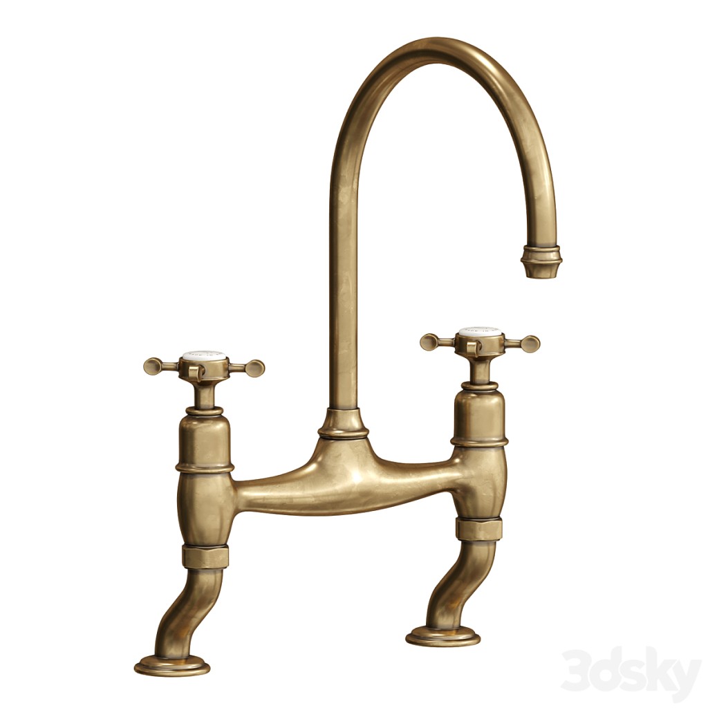 Aged Brass Ionian Tap by deVOL