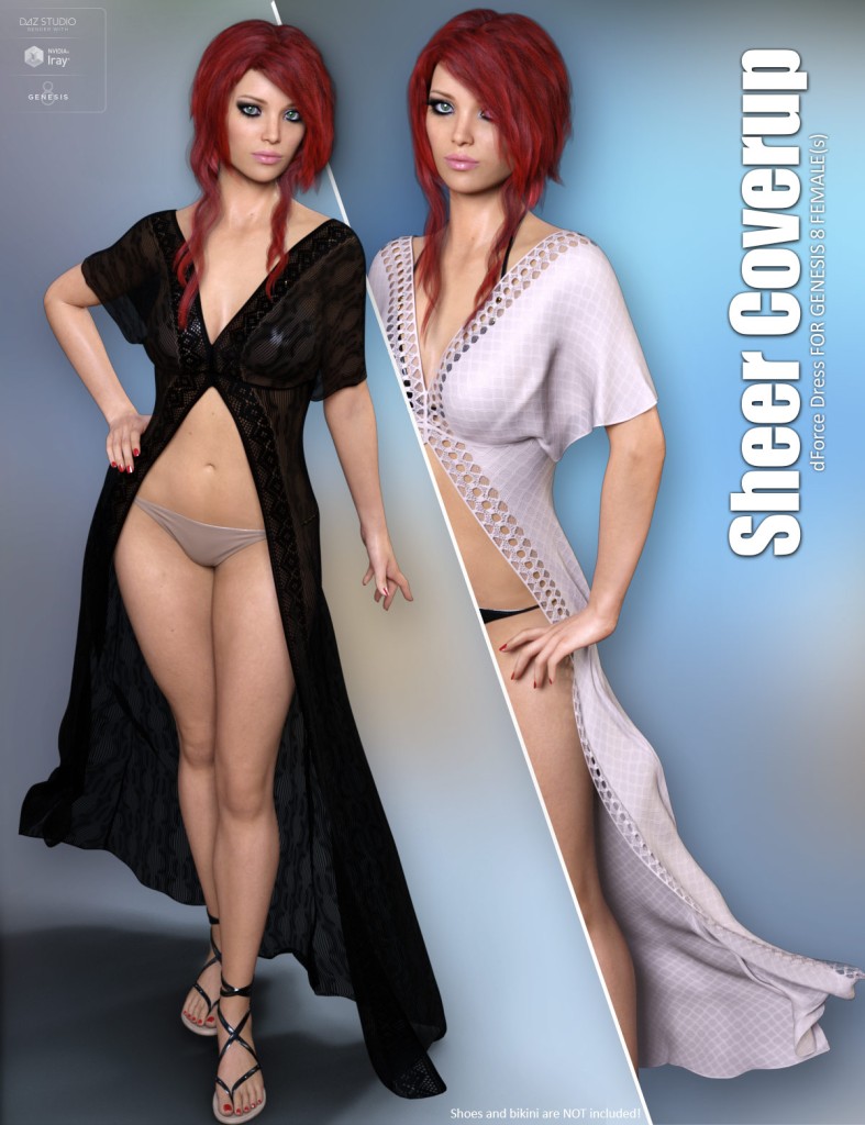 dForce Sheer Coverup for Genesis 8 Females