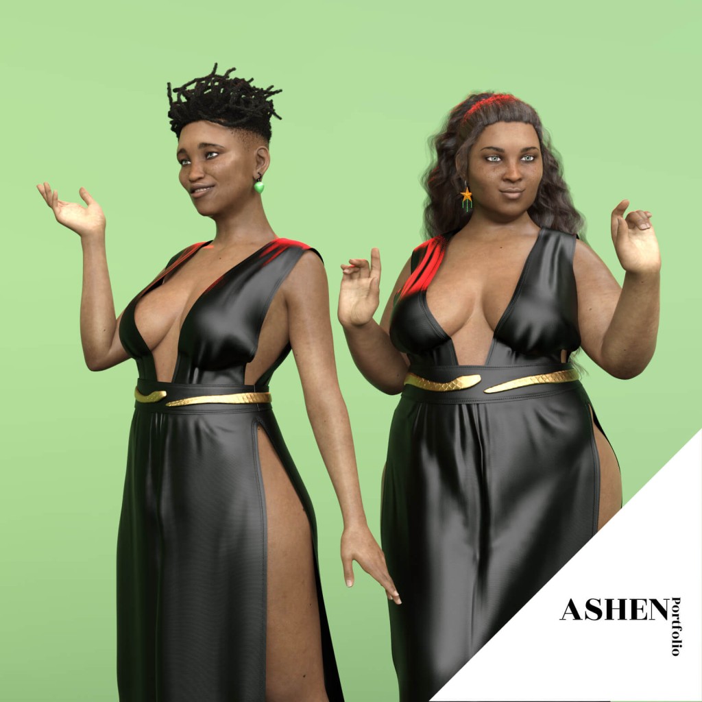 Fabiola and Precious for Genesis 8 Female