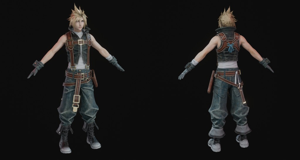 FF7 EC Cloud (Zidane Outfit) Premium for Blender 4.1