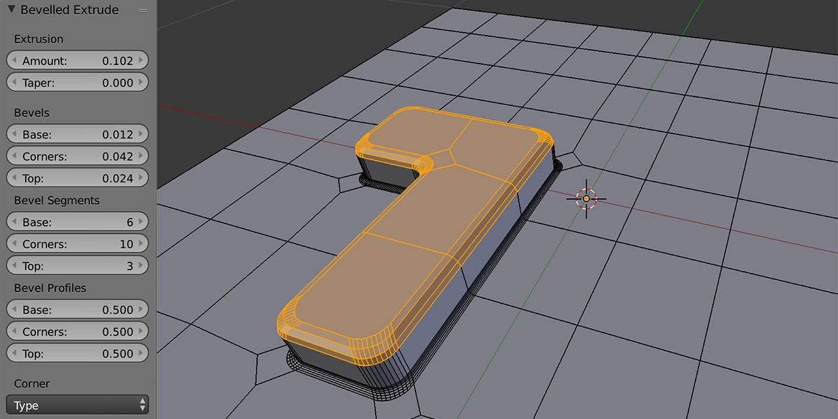 Bevelled Extrude