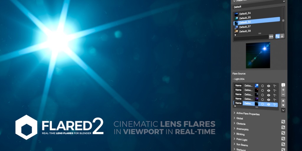 Flared2 - Cinematic Lens Flares In Real-Time