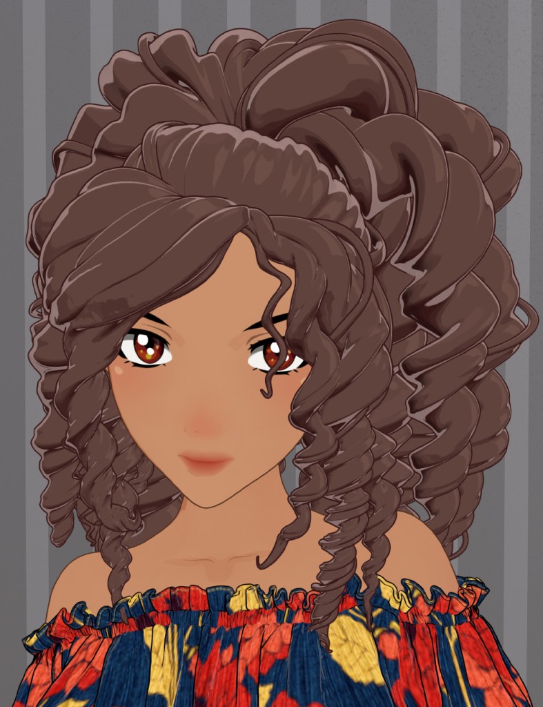 AO Toon Dalva Hair for Genesis 9