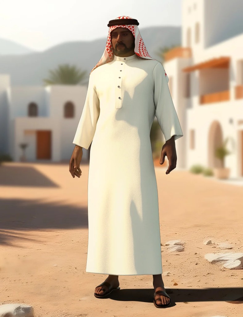dForce Arab Thobe Outfit for Genesis 9
