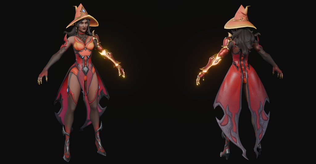 Symmetra (Infernal Witch) Basic for Blender 4.x