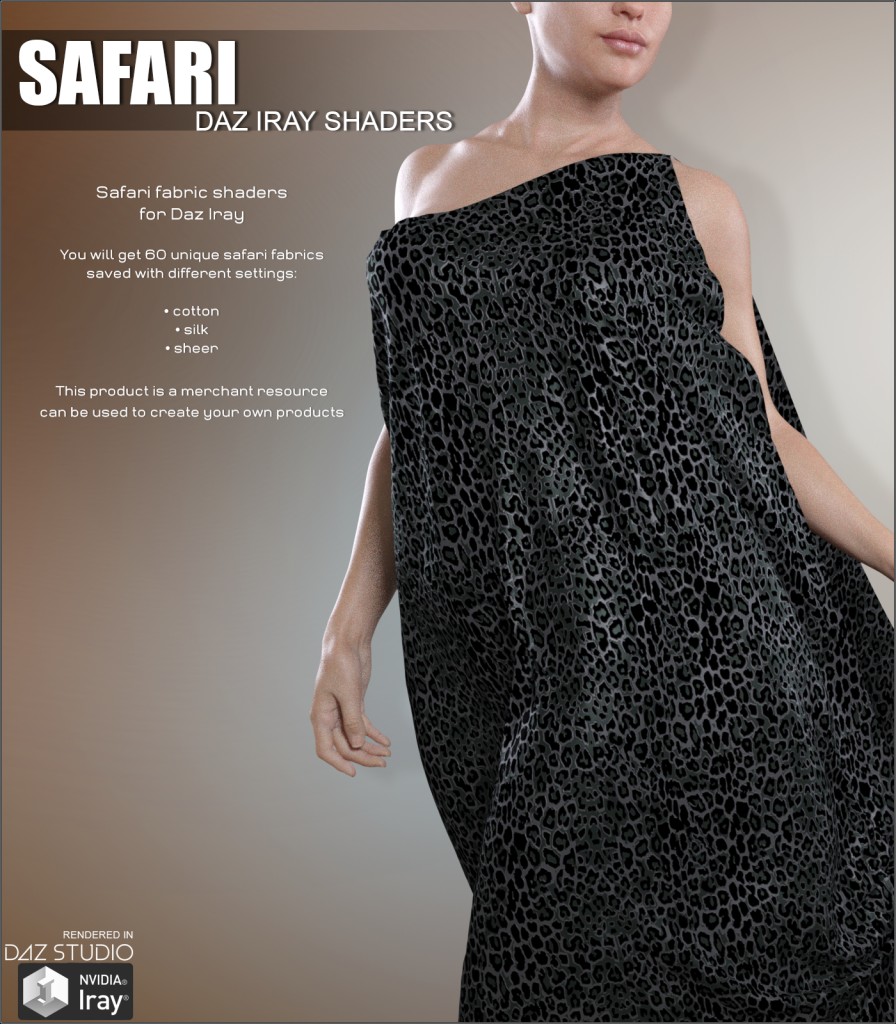 Daz Iray - Safari 2D Graphics Merchant Resources Atenais