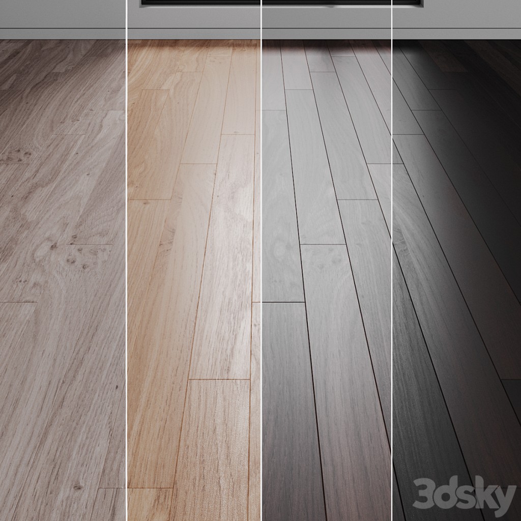 Oak parquet board 03 (wood floor set)