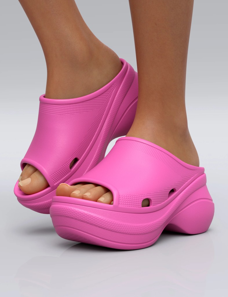 HL Slide Sandals for Genesis 8 and 8.1 Female