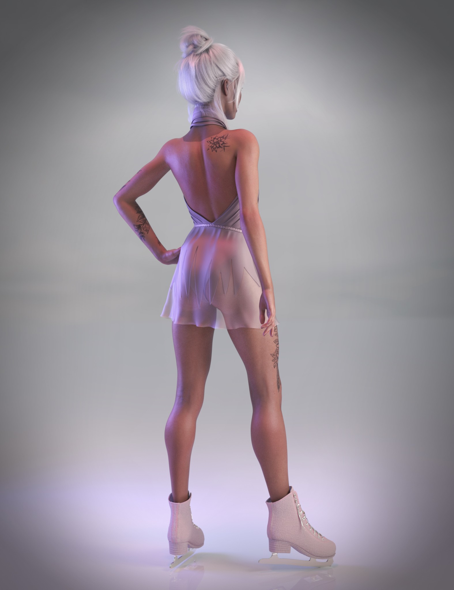 dForce Ice Skating Outfit for Genesis 9