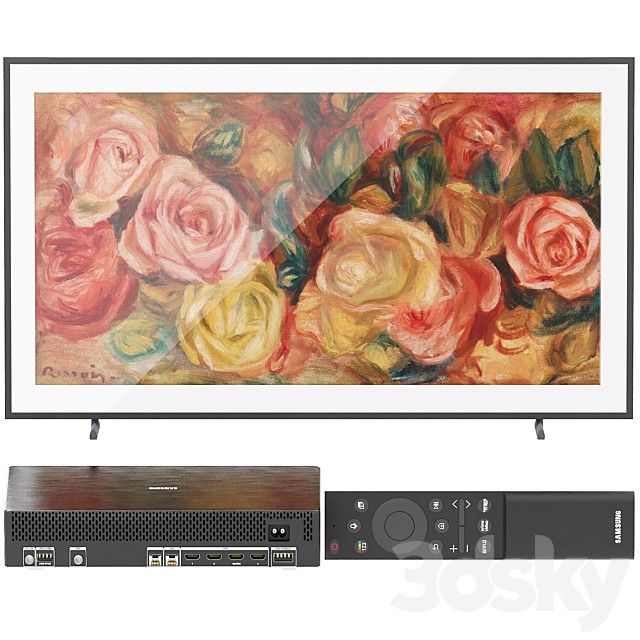Samsung smart TV frame is03d with remote and connect box