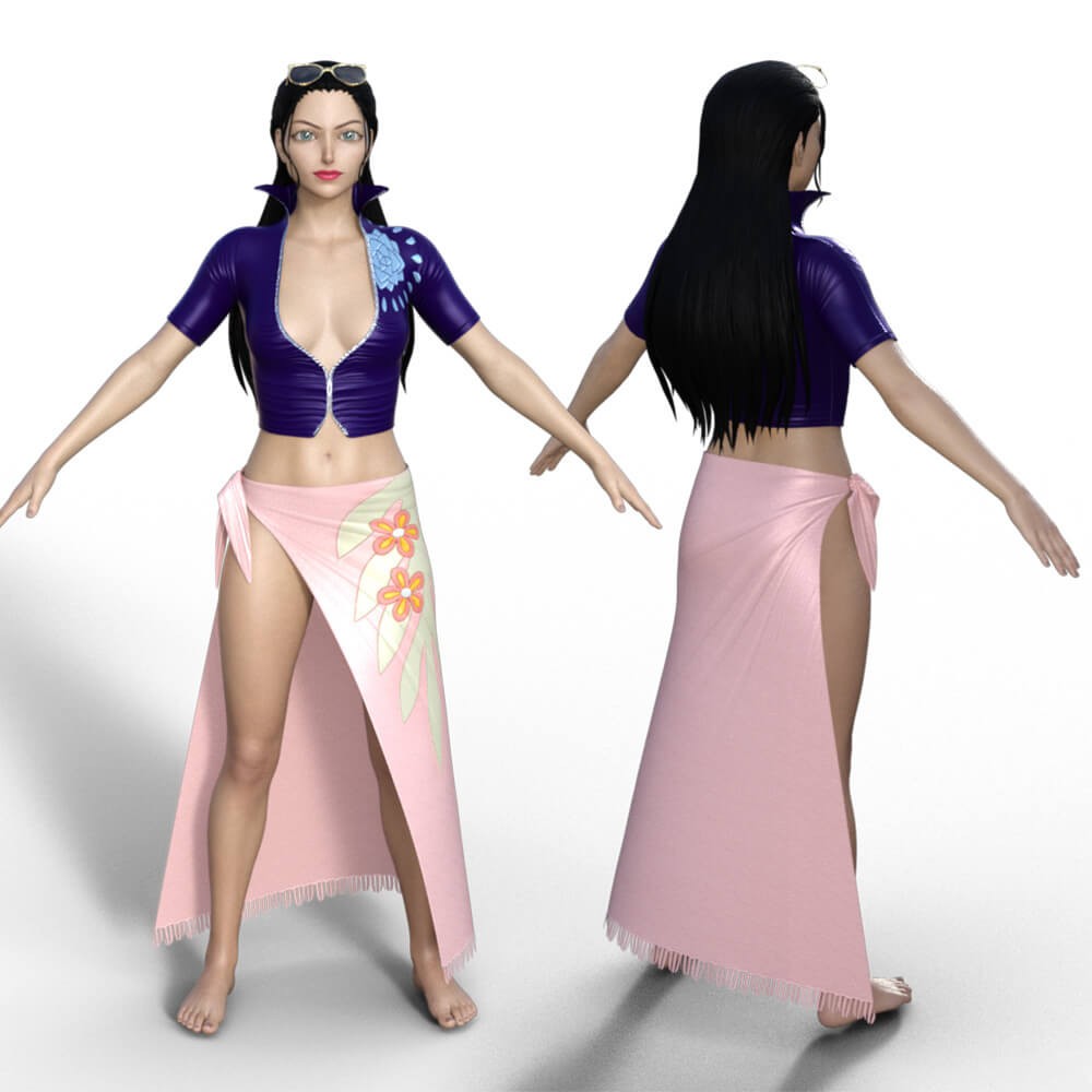 Nico Robin Character With Post Time Skip Outfit