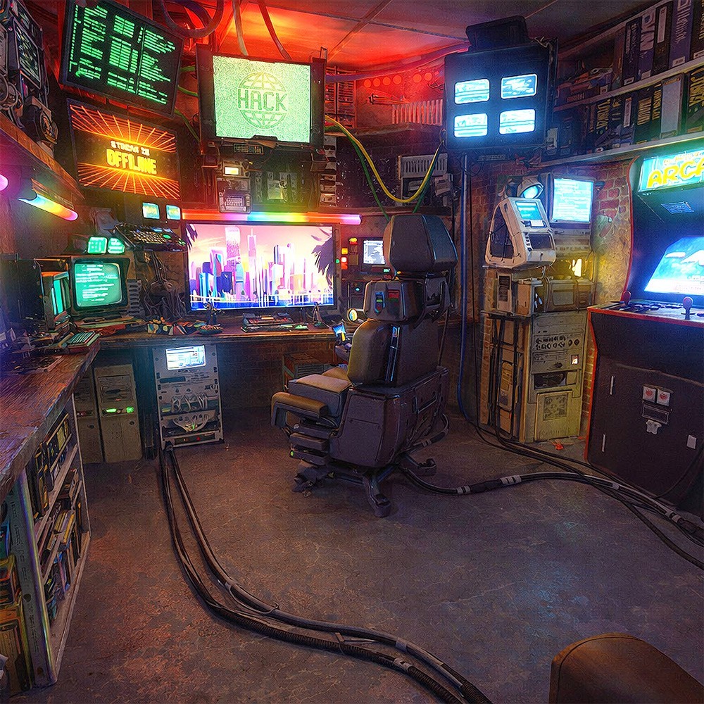 Geek Cave for Daz Studio