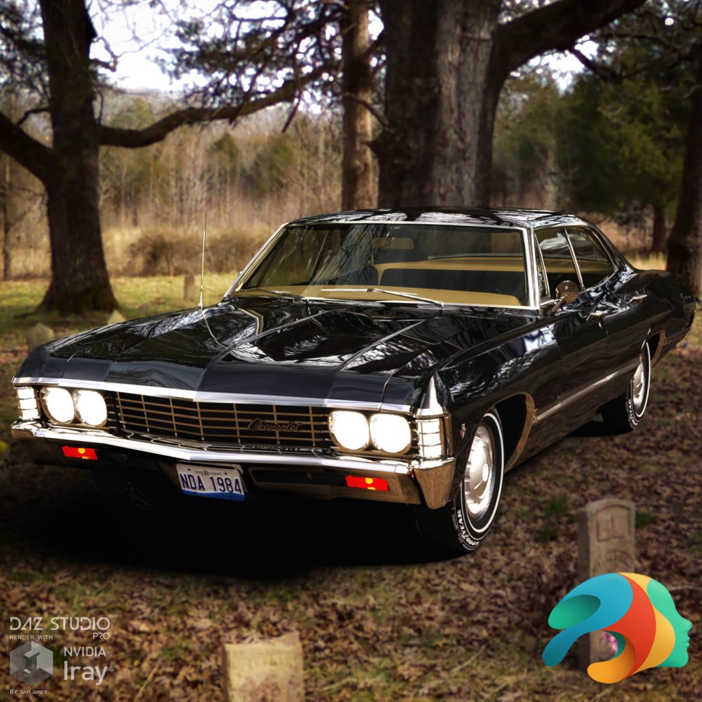 Chevrolet Impala Sport Sedan 1967 for DAZ Studio
