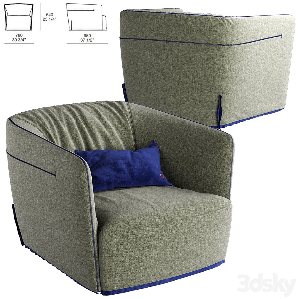 Poliform Santa Monica M Armchair