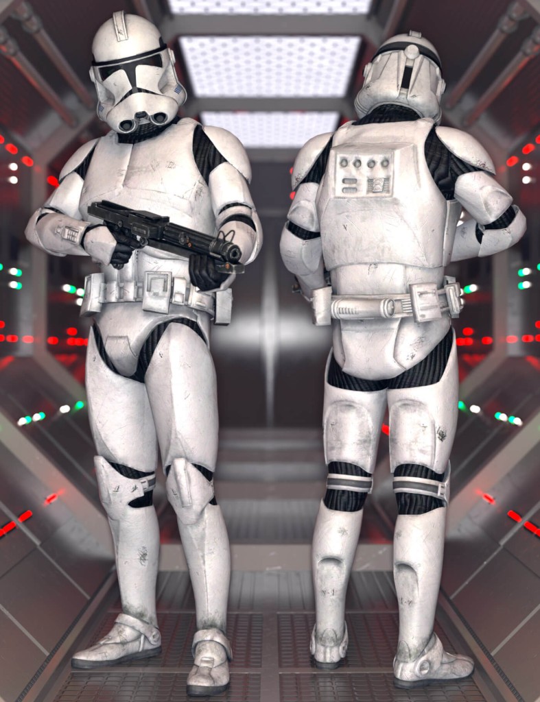 Clone Trooper Bundle for G8M + Blaster & Poses
