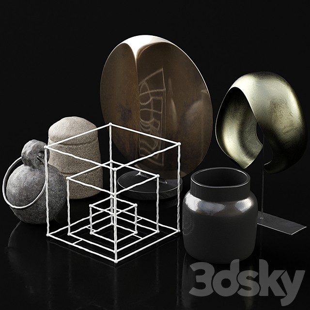 Set of decors and sculpures