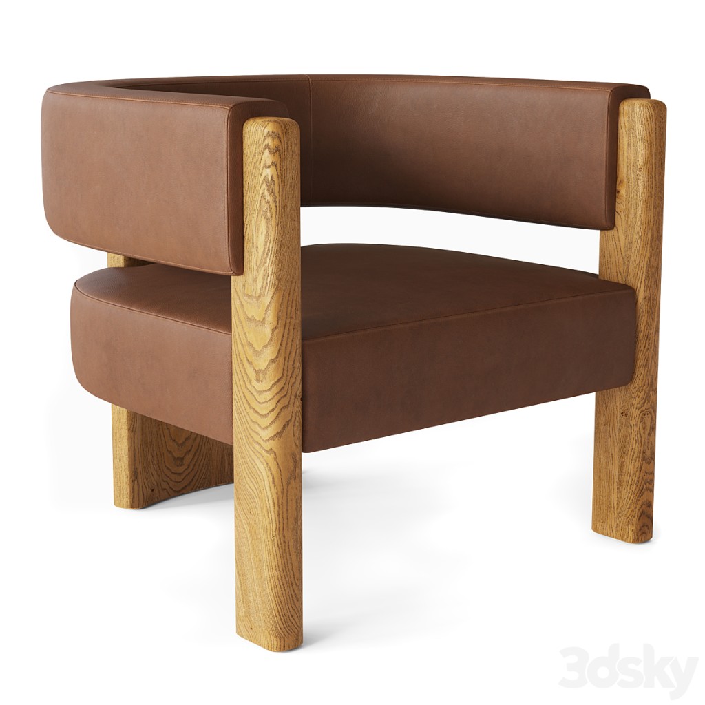RH LIDO LEATHER CHAIR