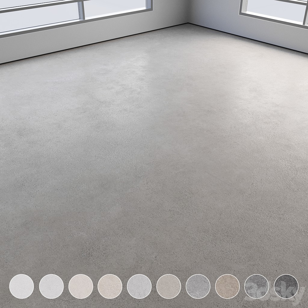 Self-leveling concrete floor No. 17