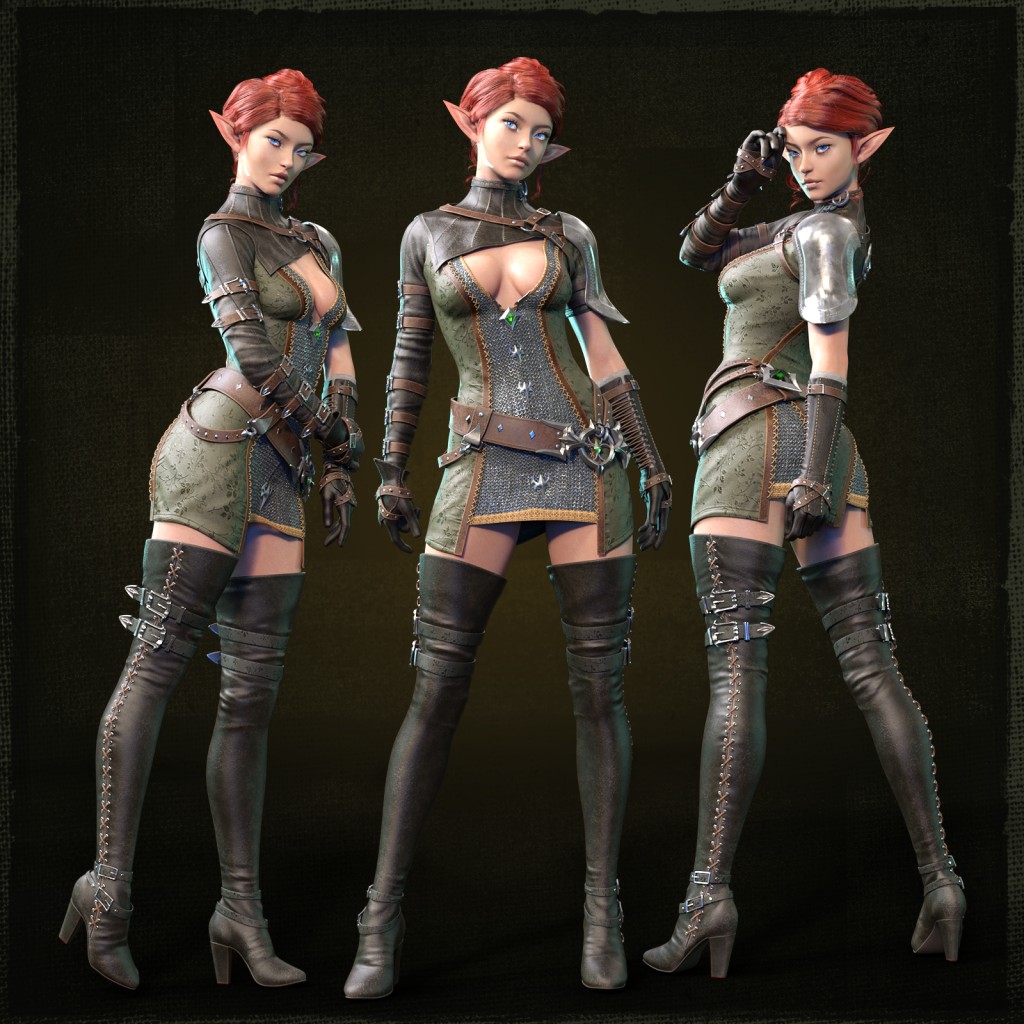 Elven Assasin Set For G8F And G8