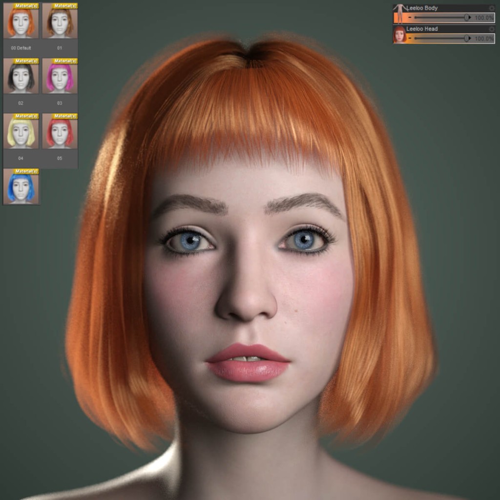 Leeloo for Genesis 9 With Hair and Pro Textures