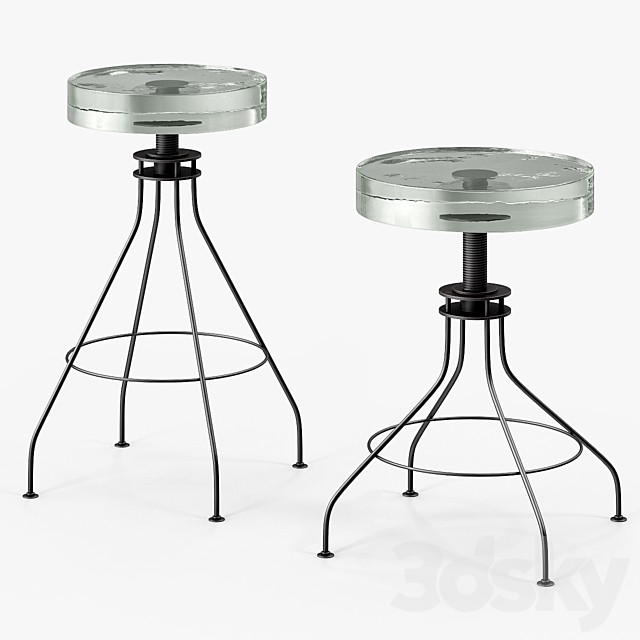 Holly Hunt Glass Stool