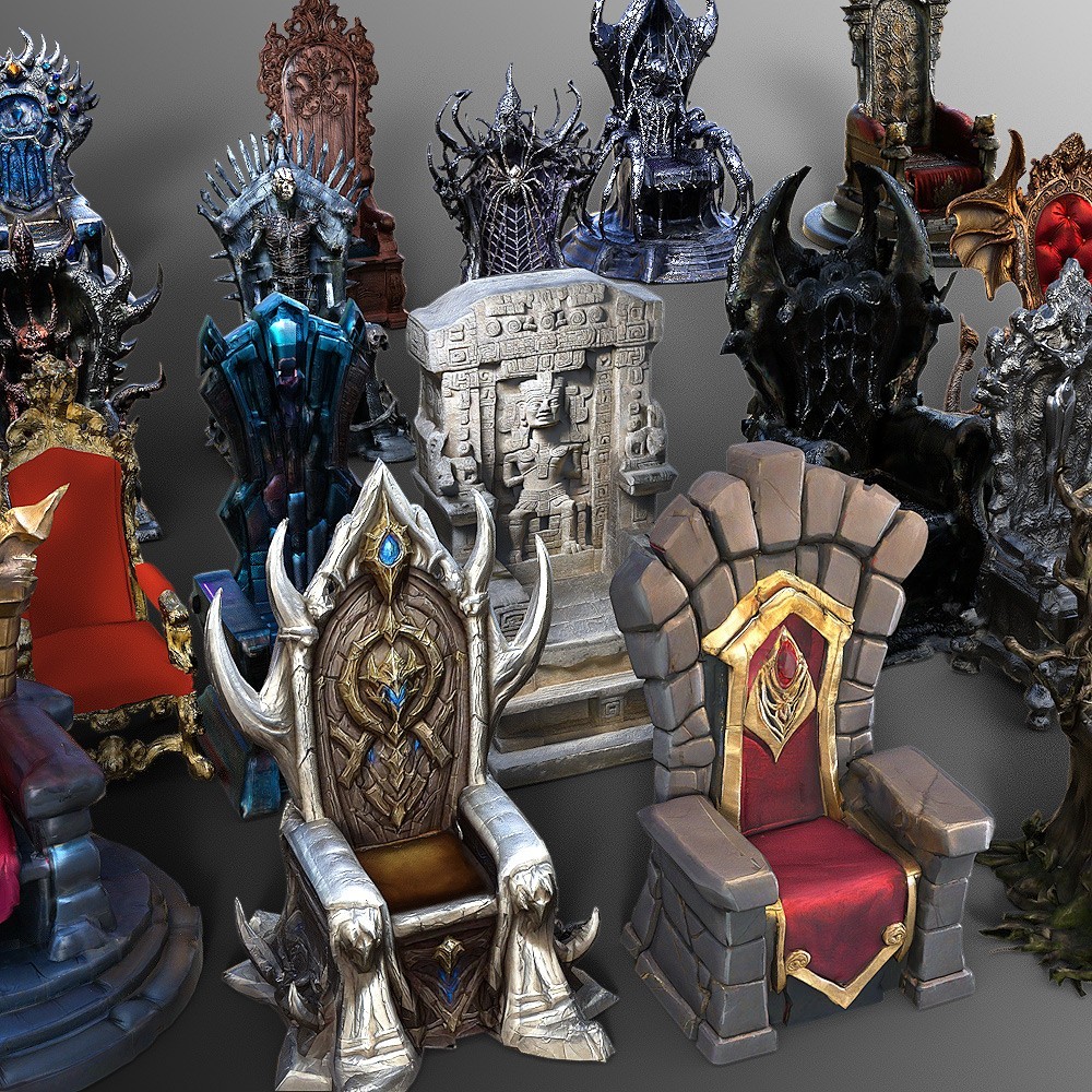 Collection Of Thrones for Daz Studio