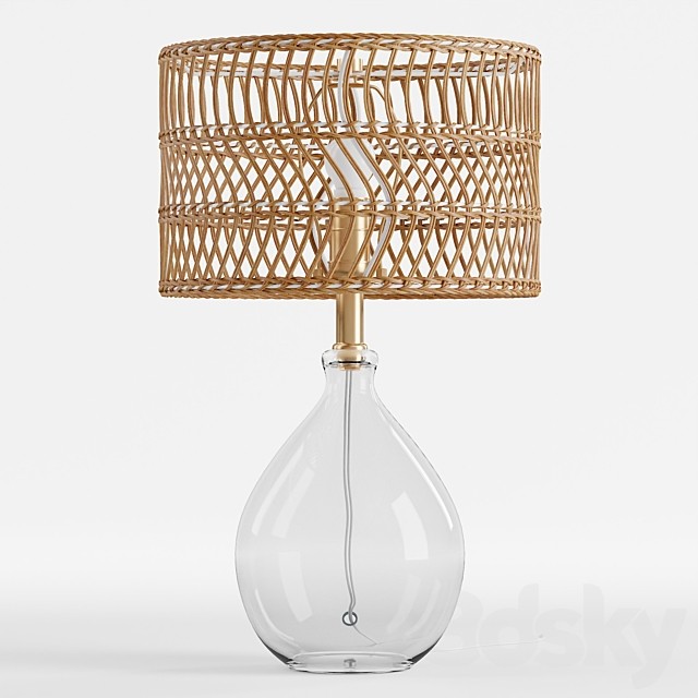 Teardrop Glass Table Lamp