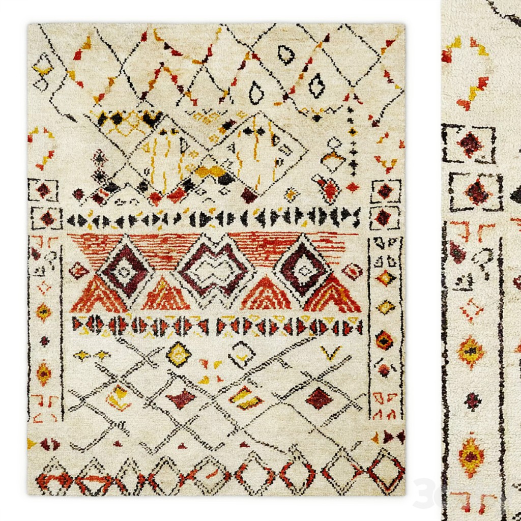 Diamond Jute Berber Rug by John Lewis & Partners