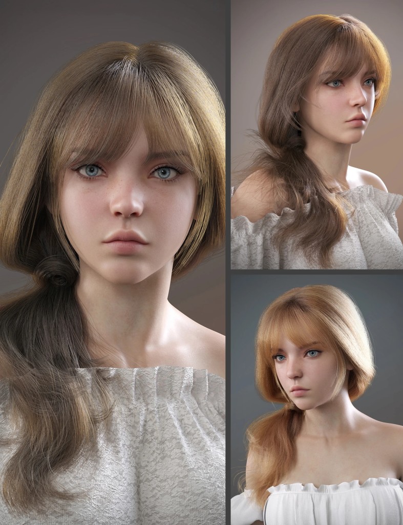 dForce Jennice Hair and MB Jennice for Genesis 9 Feminine