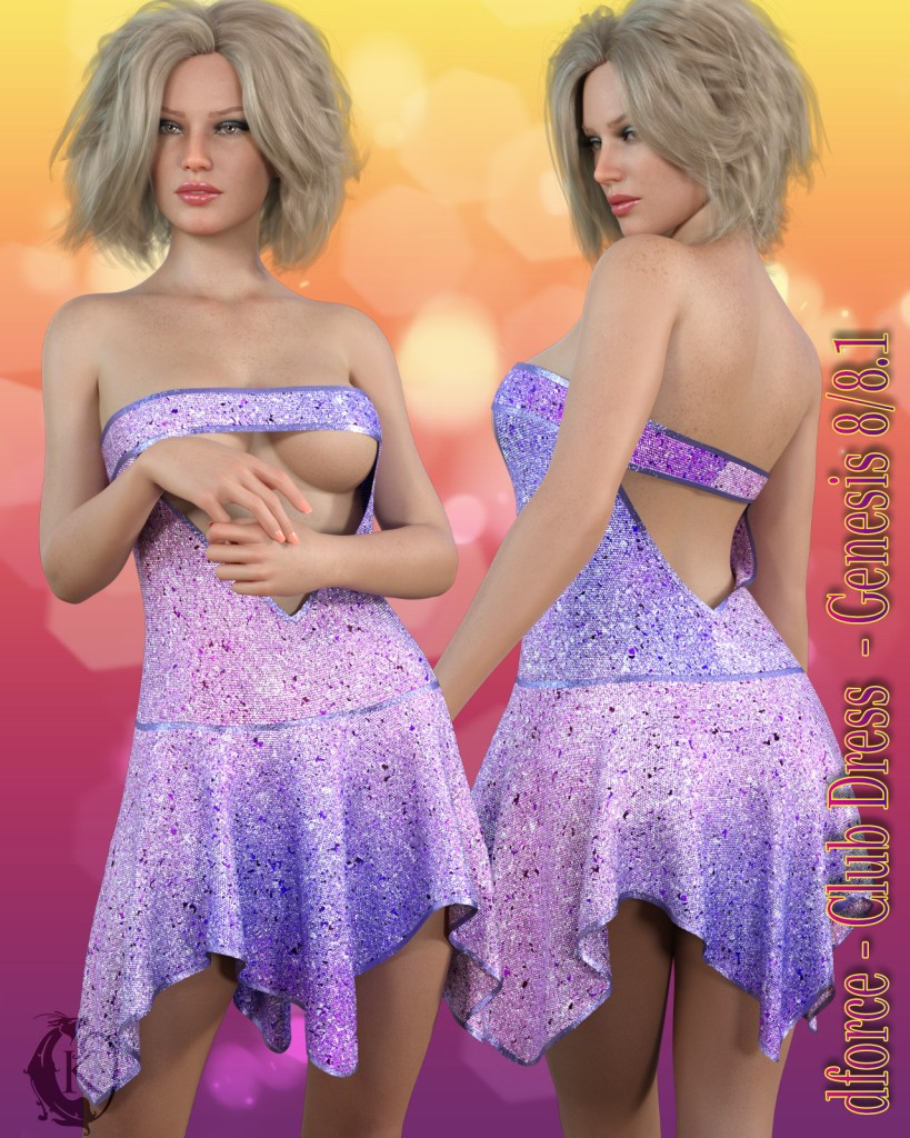 dforce - Club Dress - Genesis 8