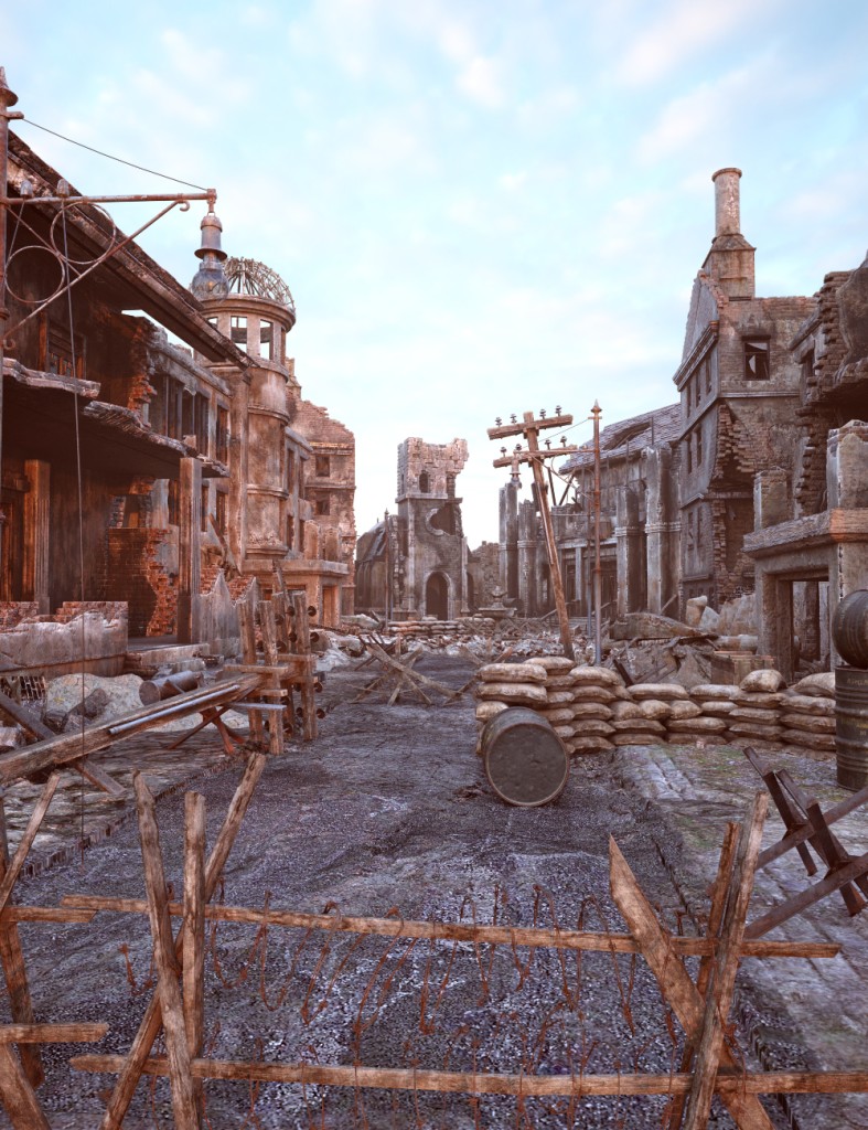 XI War Damaged Street