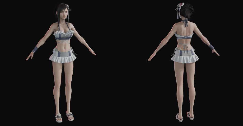 Tifa Swimsuit II Premium for Blender 4.x