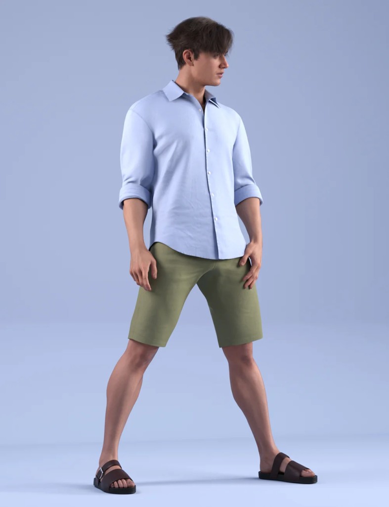 dForce HnC24 Men’s Summer Outfit for Genesis 9
