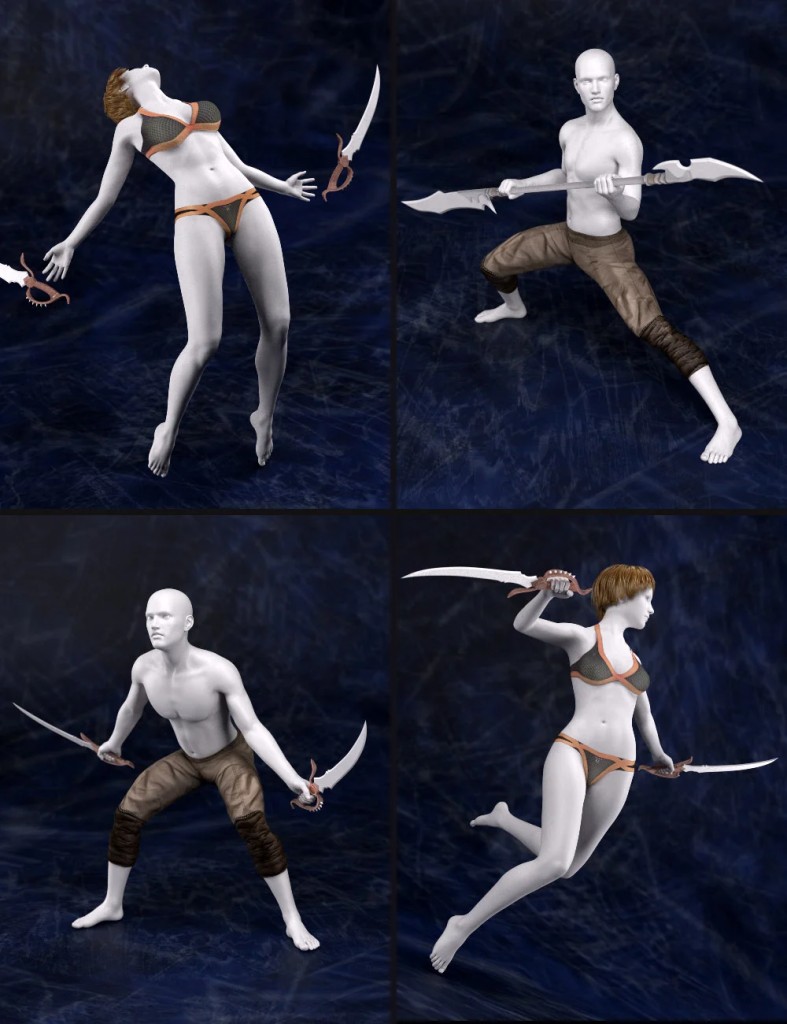Legendary Adventure Poses for Genesis 2 and Genesis 3 Male(s) and Female(s)